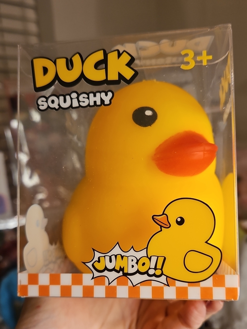 Squishy Jumbo Duck Toy - Yellow